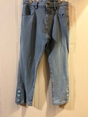 Matilda Jane Light Blue Girls' capris with Snap Detail